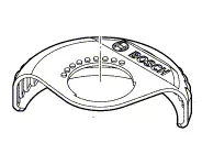 Capot de protection sans recouvrement Ø76mm réf. 1 600 A00 4HM